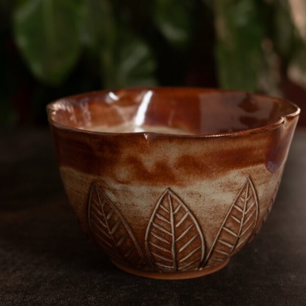 Rustic flower head bowl
